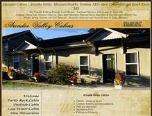 Tablet Screenshot of missouri-cabins.com